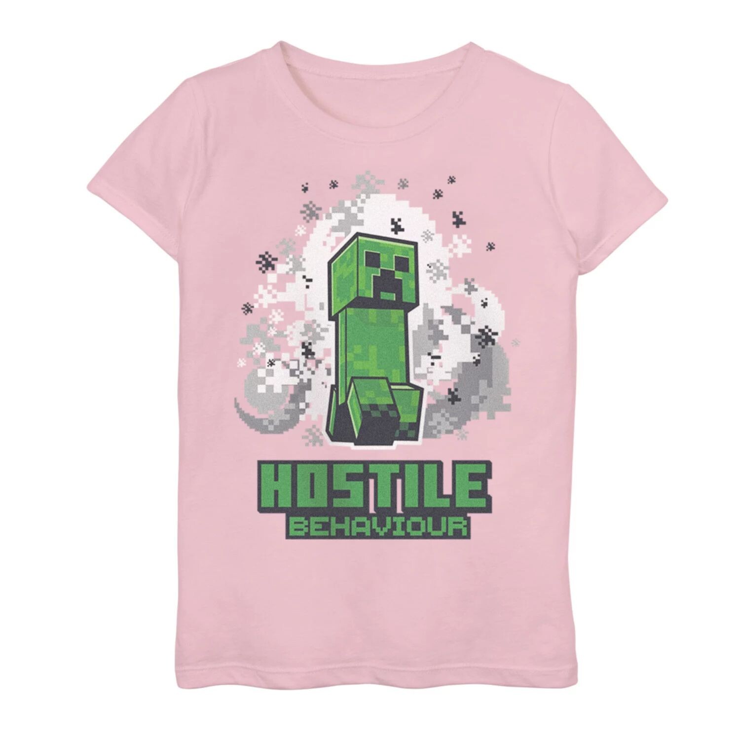 

Футболка с логотипом Minecraft Hostile Behavior Creeper для девочек 7–16 лет Licensed Character