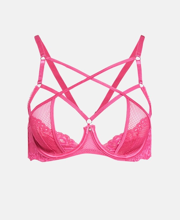 

Бюстгальтер на косточках, чашка BG Hunkemöller, розовый