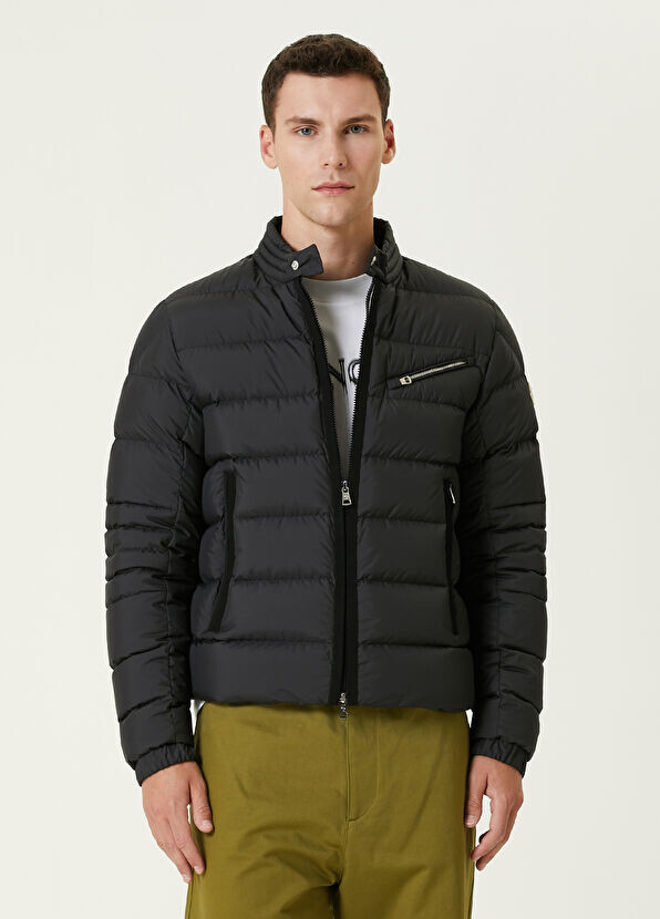 

Пальто с логотипом Moncler, черный
