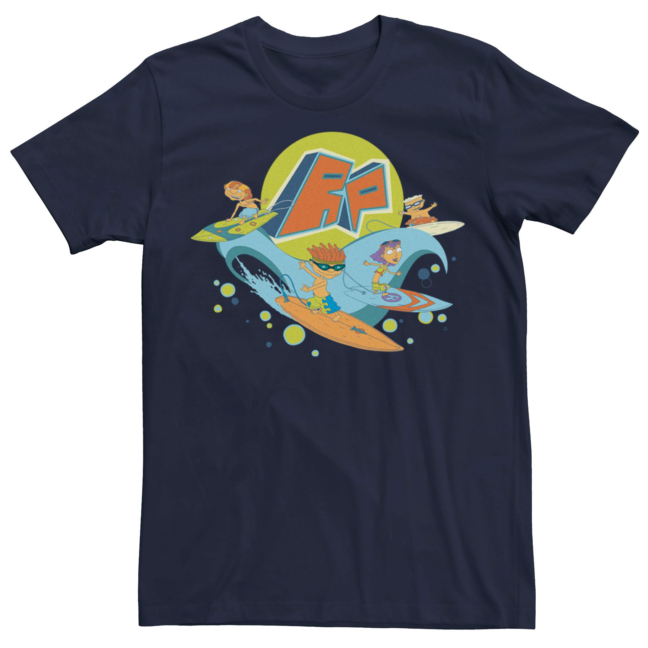 Мужская футболка для серфинга Nickelodeon Rocket Power Licensed Character