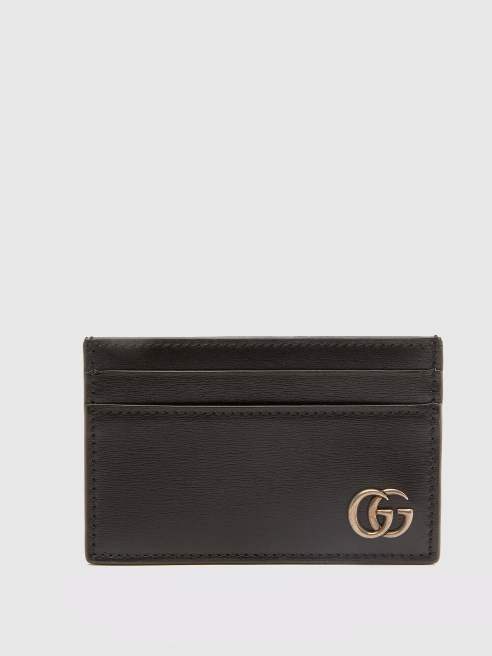 

Картхолдер из зерненой кожи gg marmont Gucci, черный