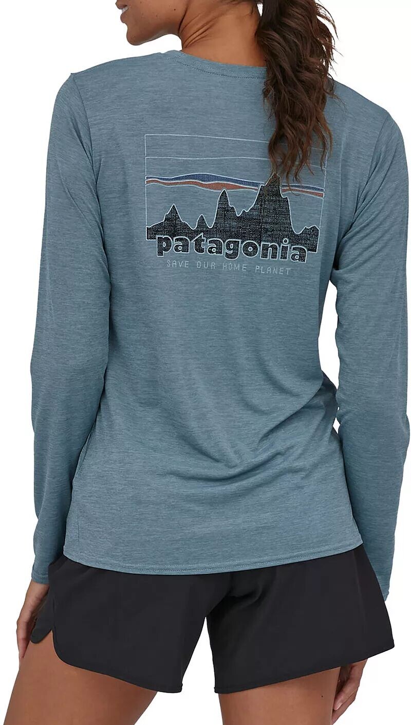 

Женская рубашка Patagonia Capilene с длинными рукавами и крутым рисунком на каждый день