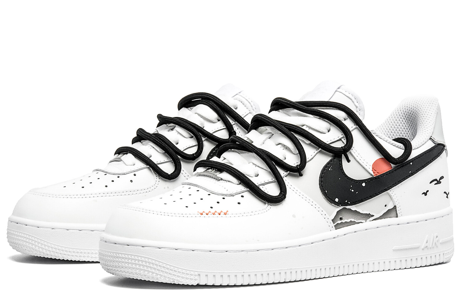 

Кроссовки Nike Air Force 1 Skateboard Shoes Men Low-Top Red