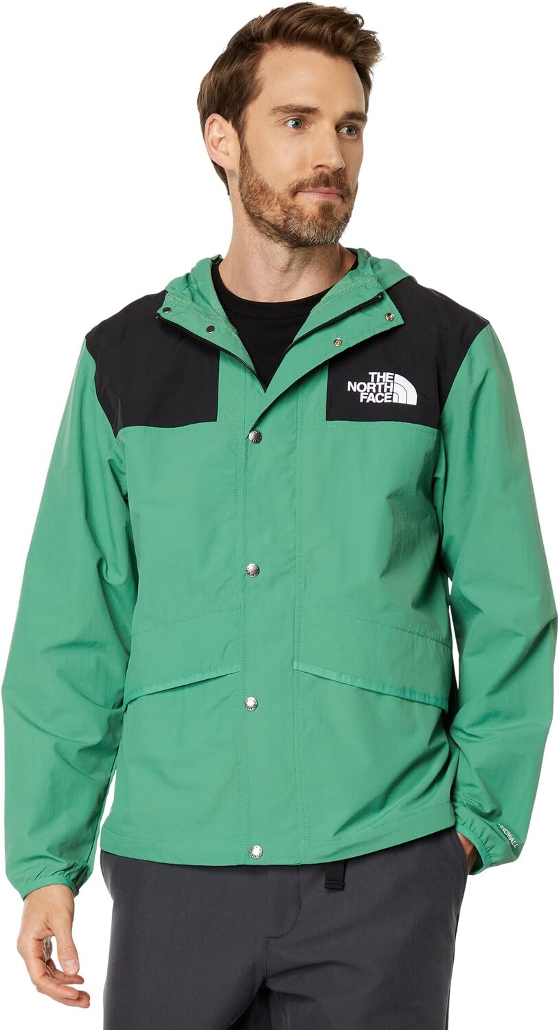 

86 Горная ветрозащитная куртка The North Face, цвет Deep Grass Green/TNF Black
