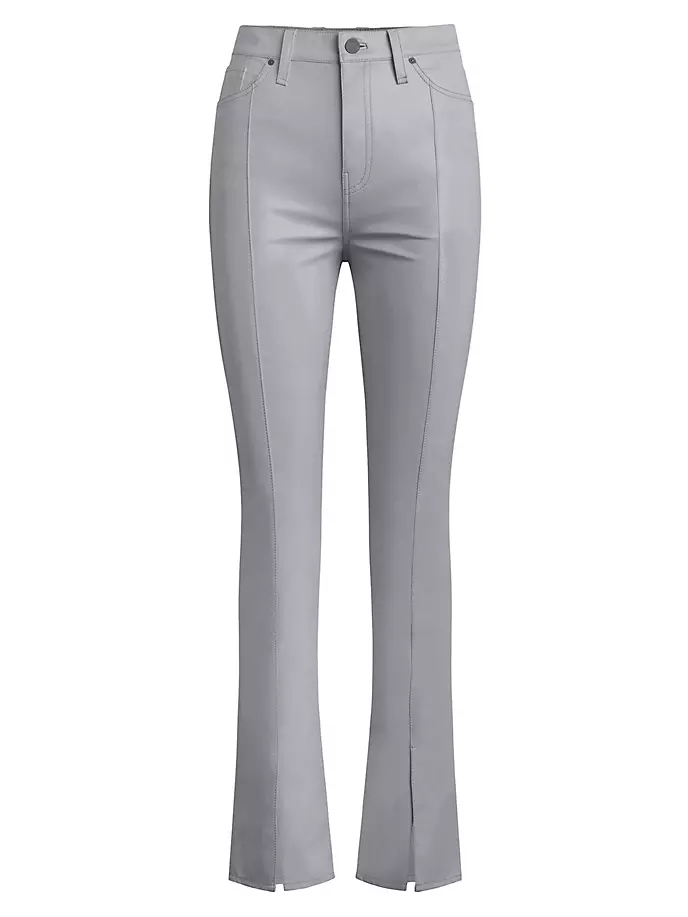 

Брюки из искусственной кожи Harlow с покрытием Hudson Jeans, серый