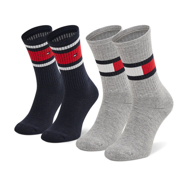 

Носки Tommy Hilfiger, 2 шт, серый/черный