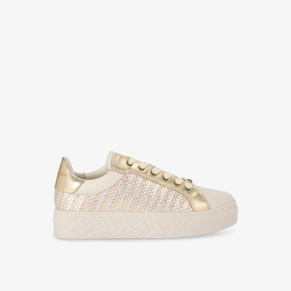 

Кроссовки kensington cupsole из кожи с тиснением логотипа Kurt Geiger London, желтый