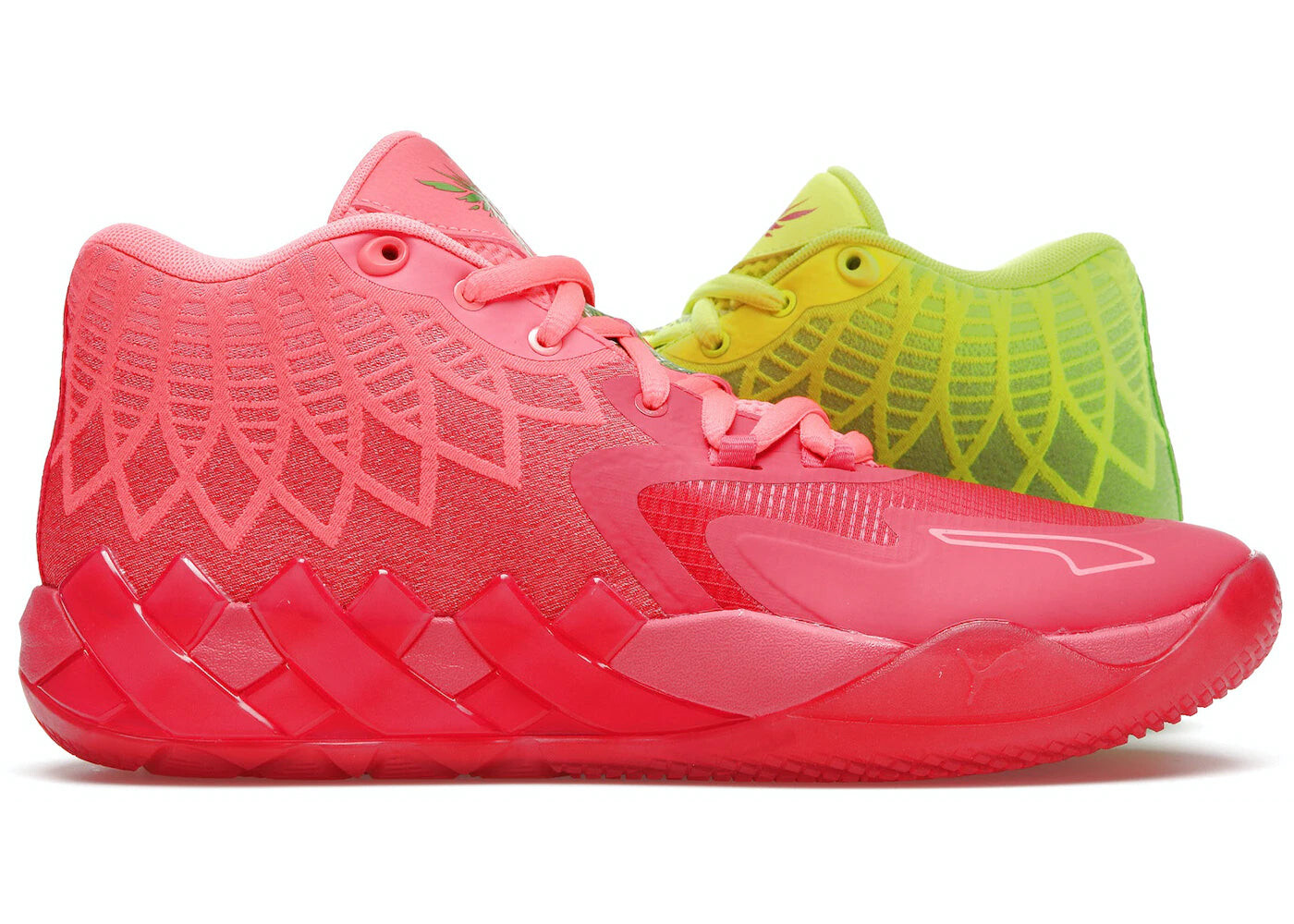 

Кроссовки Puma LaMelo Ball MB.01 Rick and Morty, красный / зелёный