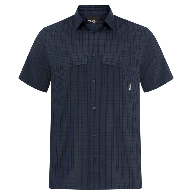 Рубашка Jack Wolfskin Thompson Shirt, цвет Night Blue Checks футболка с принтом florell jack wolfskin цвет night blue all over
