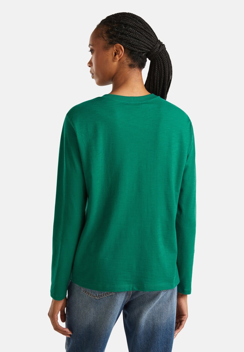 

Топ с длинными рукавами LONG SLEEVE United Colors of Benetton, зеленый