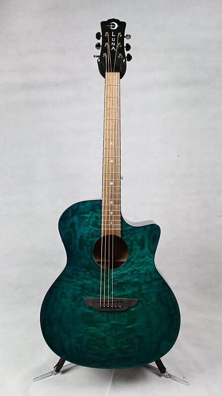 

Акустическая гитара Luna Gypsy Quilt Ash Acoustic/Electric Teal