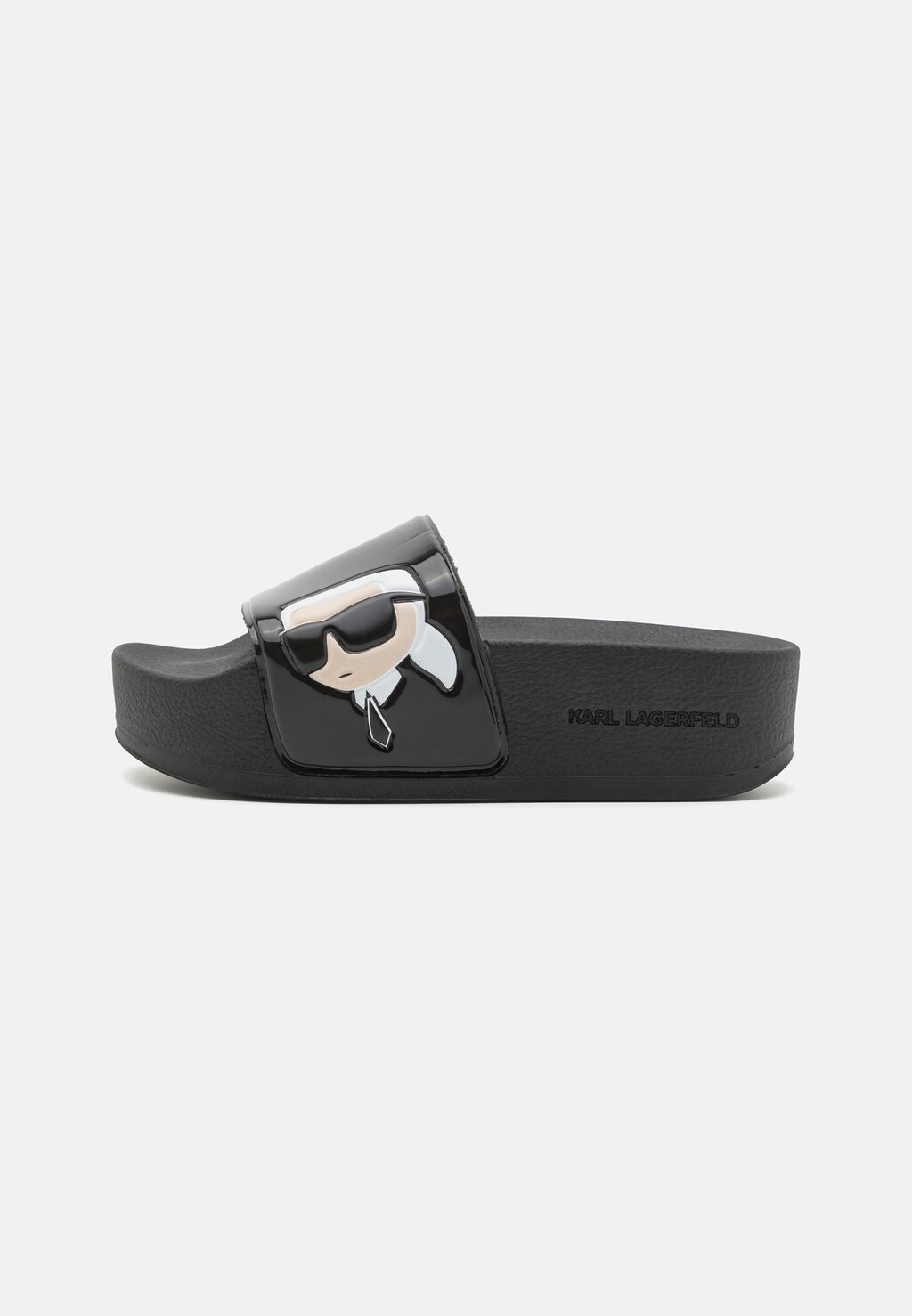 

Туфли-лодочки на высоком каблуке KONDO MAXI SHINE SLIDE KARL LAGERFELD, цвет black