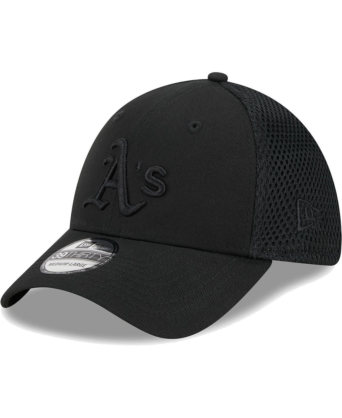

Мужская гибкая кепка Oakland Athletics Black-on-Black Neo 39THIRTY New Era