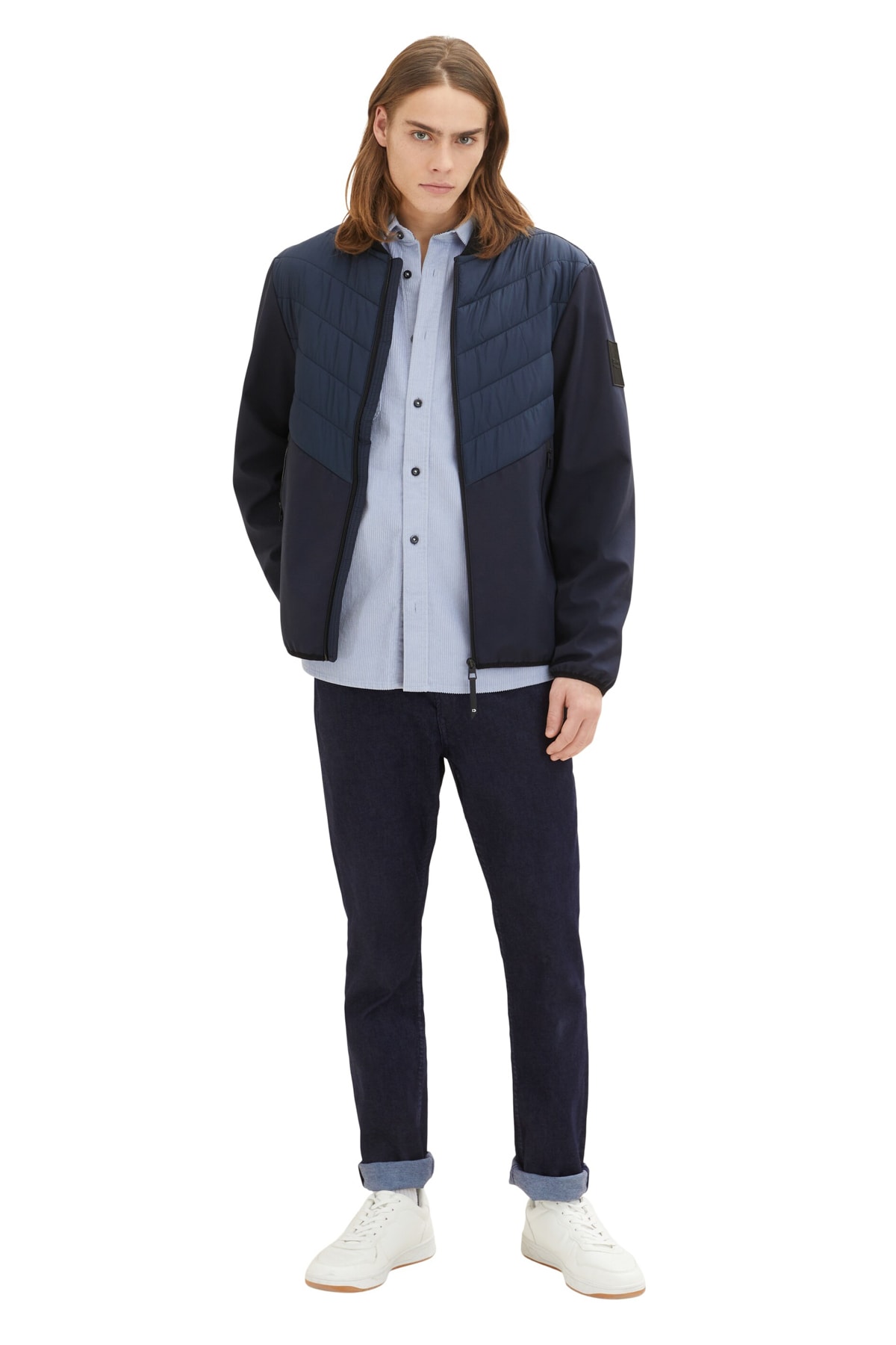 Зимняя куртка - синяя - пуховик Tom Tailor Denim, синий лонгслив tom tailor размер 104 110 синий