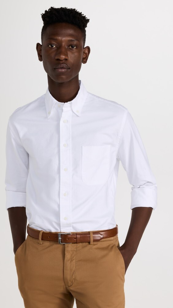 

Рубашка Gitman Vintage White Oxford, белый