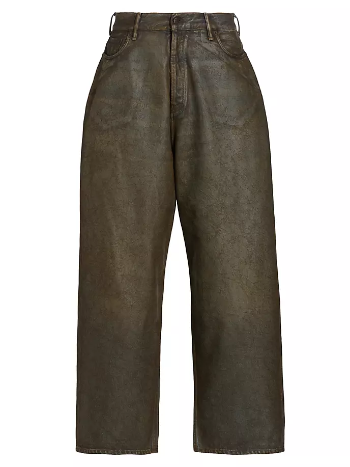 

Широкие джинсы с покрытием Acne Studios, синий