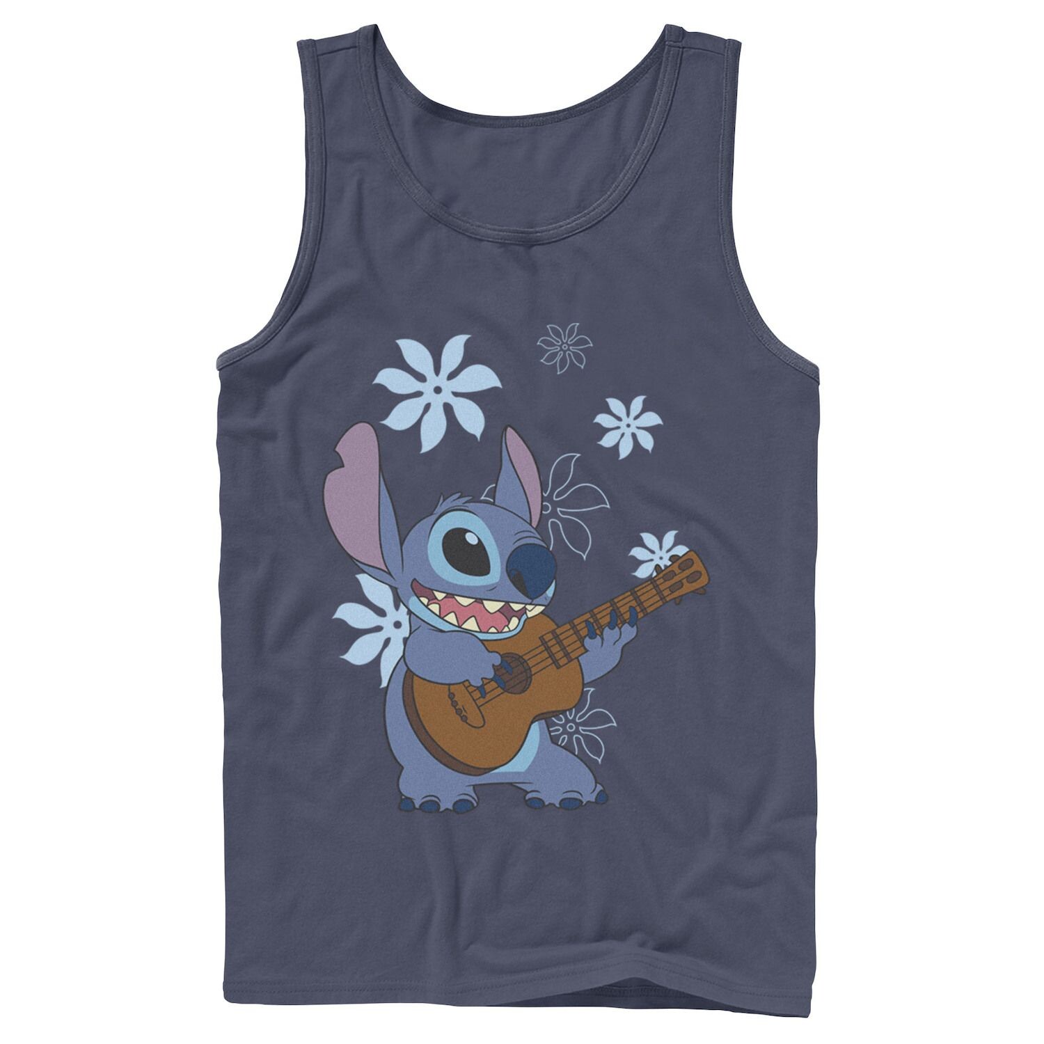 

Мужская майка с фоном Disney Lilo & Stitch Flowers Licensed Character