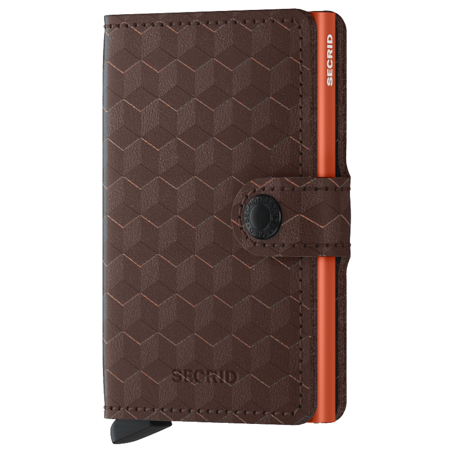 

Кошелек Secrid Optical Mini mit RFID Schutz 6.5 см, цвет brown-orange