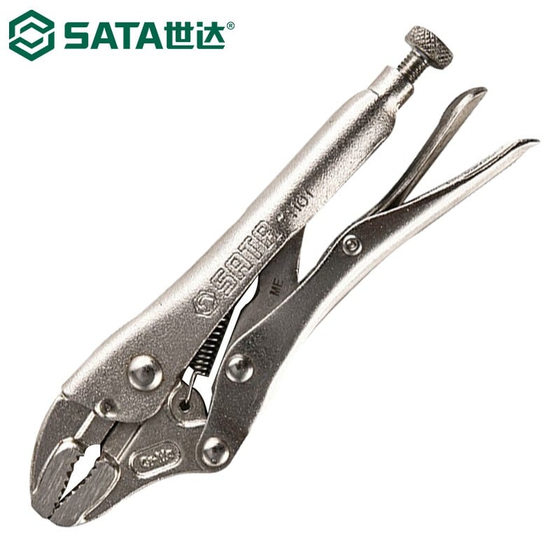 SATA 71101 Мощные щипцы с круглыми губками и лезвиями, ручные плоскогубцы, фиксированные плоскогубцы, 5 дюймов