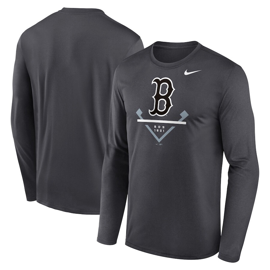 

Футболка с длинным рукавом Nike Boston Red Sox, антрацит