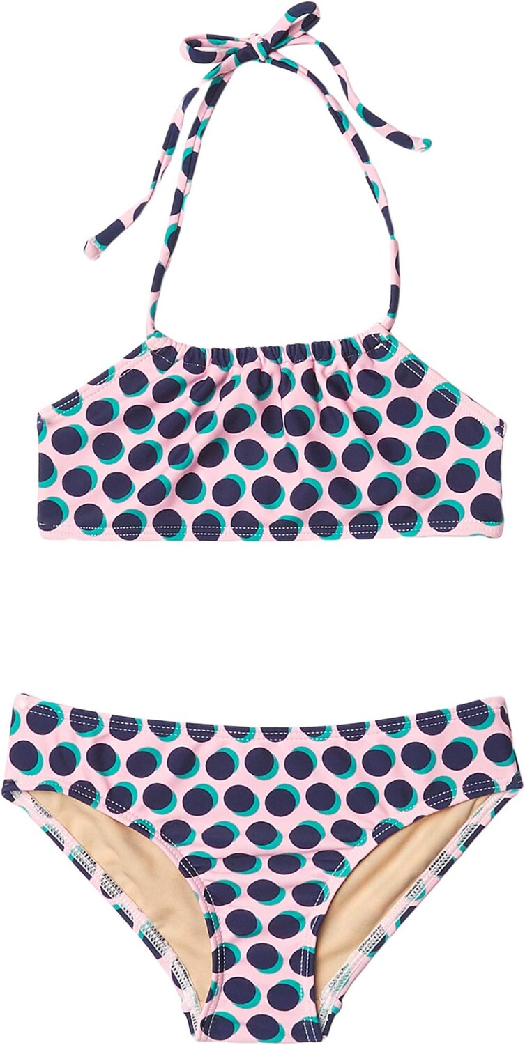 

Верх бикини Toobydoo Bandeau Bikini Set, цвет Pink/Navy Polka Dot