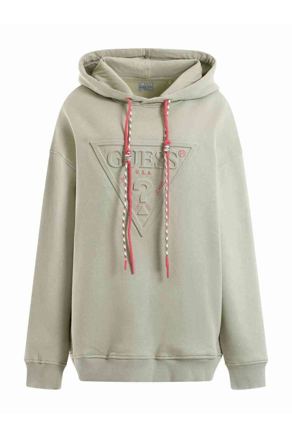 

Женская толстовка с капюшоном Guess, экрю