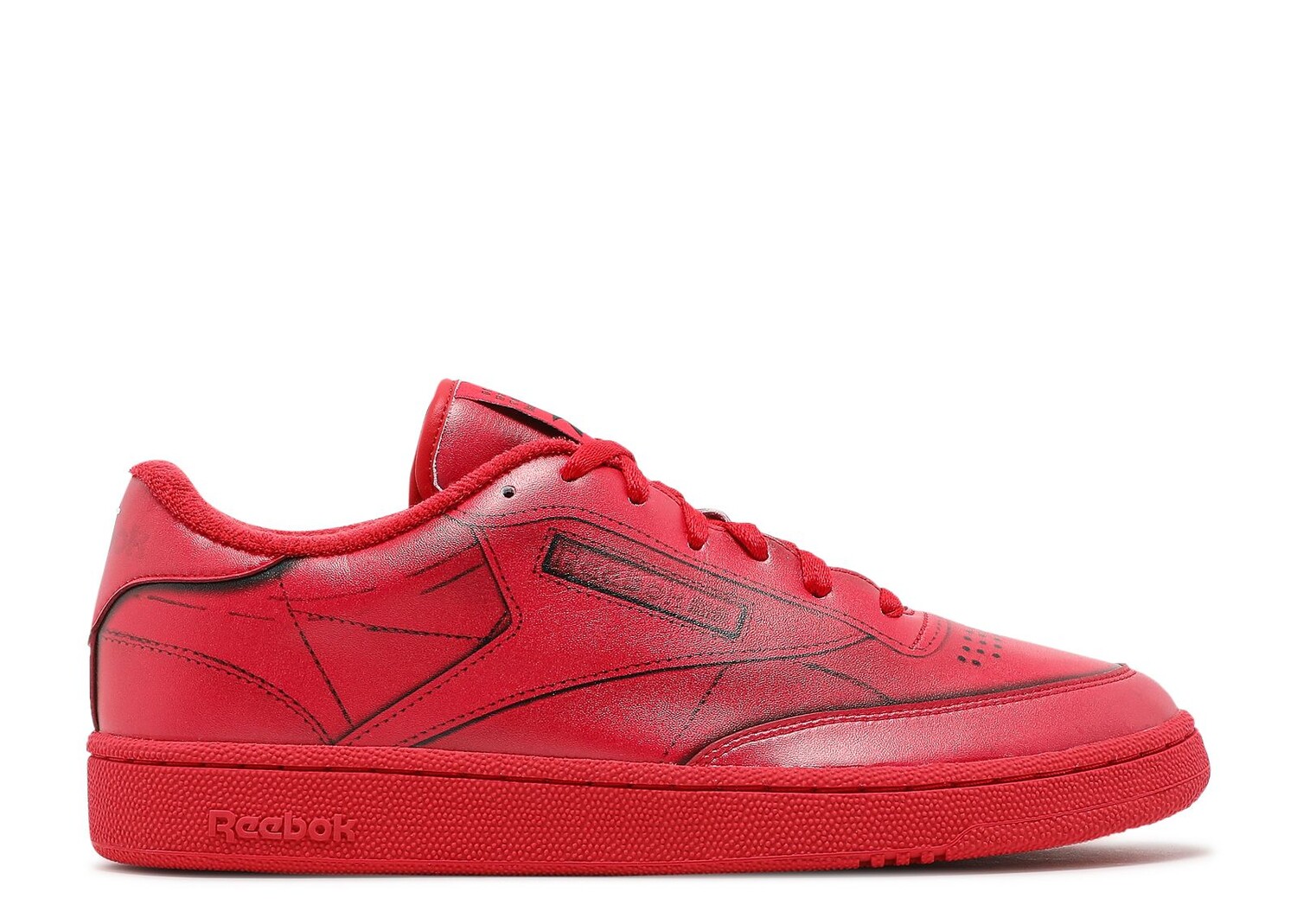 

Кроссовки Reebok Maison Margiela X Club C 'Vector Red', красный