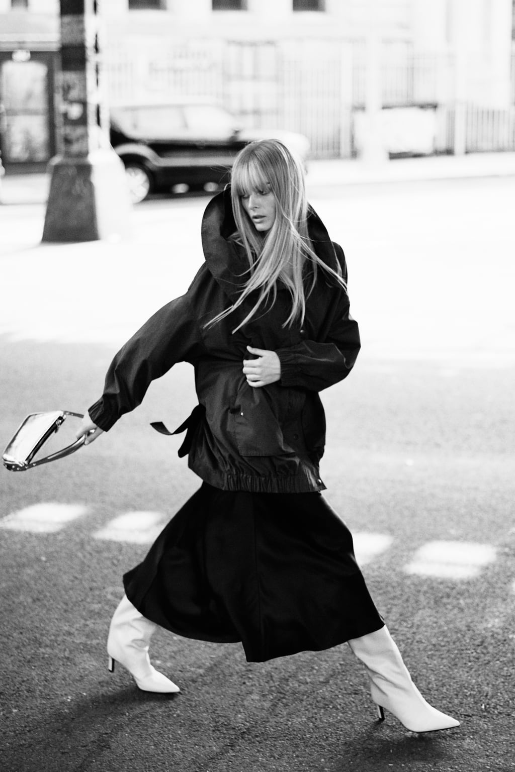 

Ботинки на высоком каблуке с эффектом металлик ZARA, экру