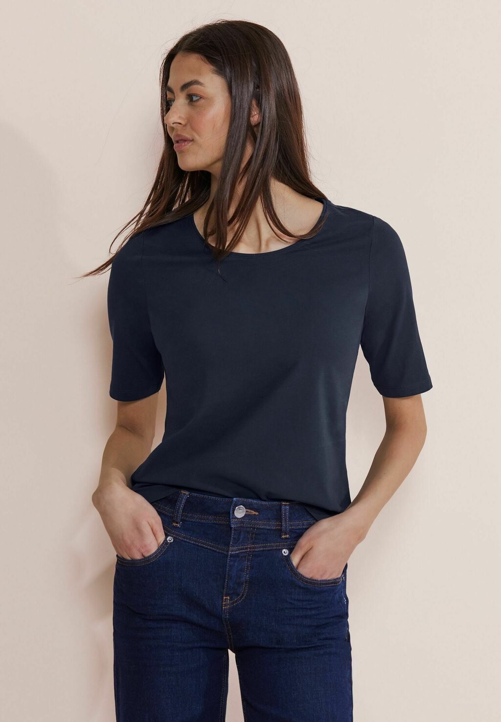 

Футболка базовая Street One, цвет blau