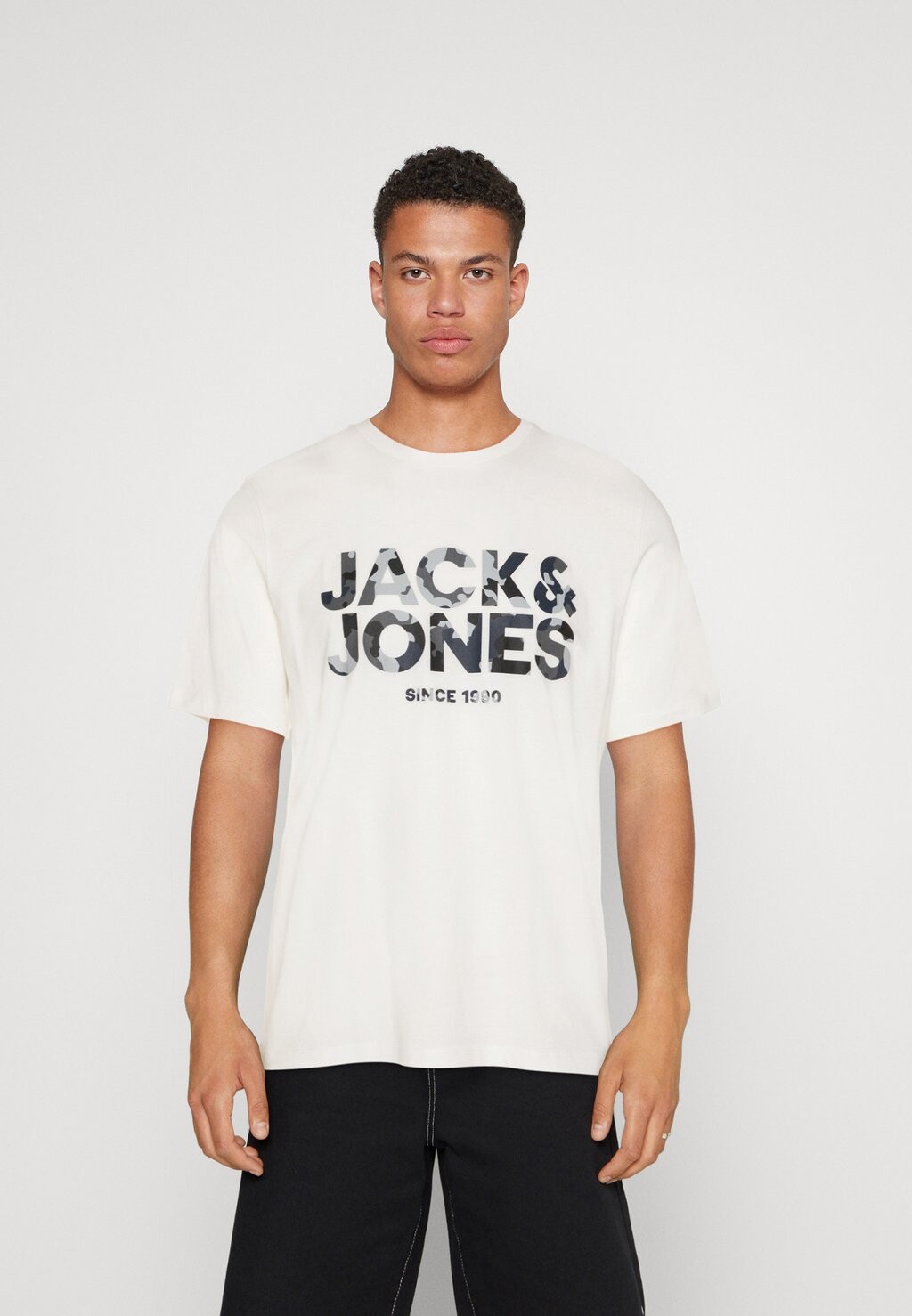 

Футболка с принтом JAMES CREW NECK Jack & Jones, Cloud Dancer