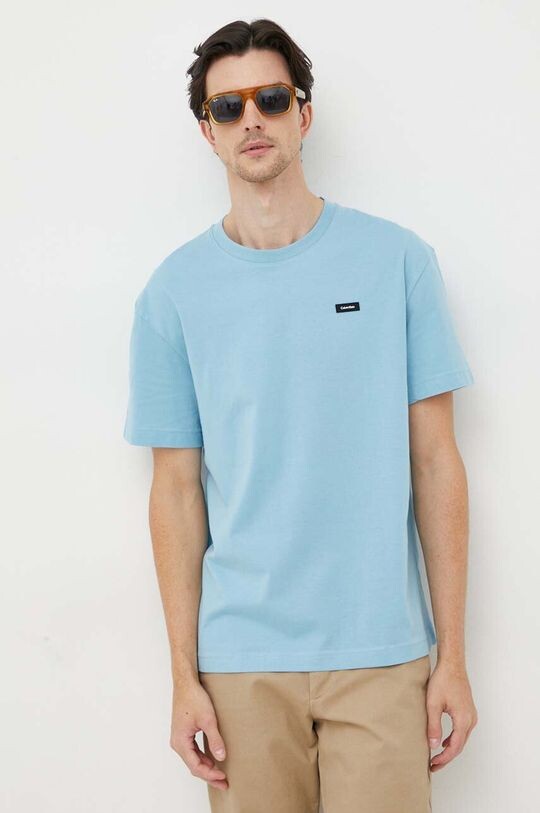 

Хлопковая футболка Calvin Klein, синий