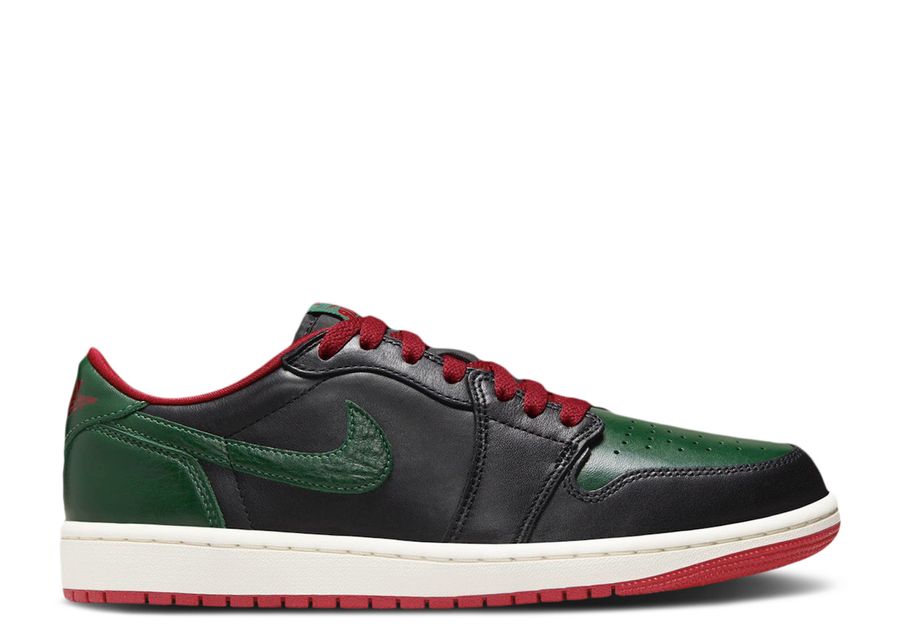 

Кроссовки Air Jordan Wmns Jordan 1 Retro Low OG, цвет Black Gorge Green