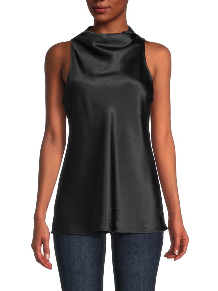 

Атласная блузка без рукавов Dkny, черный