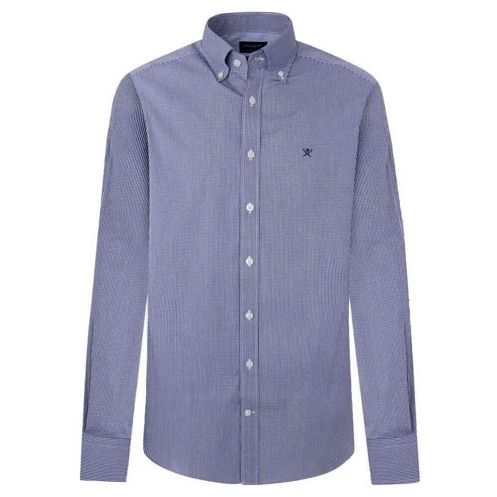 

Рубашка с длинным рукавом Hackett Essential Mini Ginghm, синий