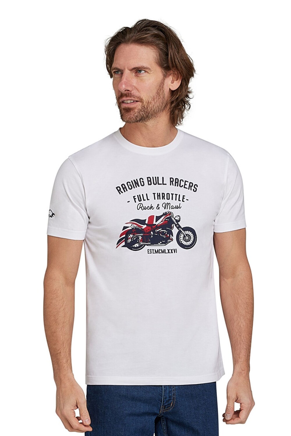 

Гонщики футболка Raging Bull, белый