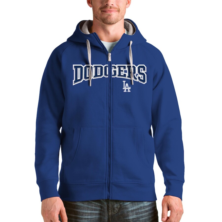 

Толстовка на молнии Antigua Los Angeles Dodgers, роял