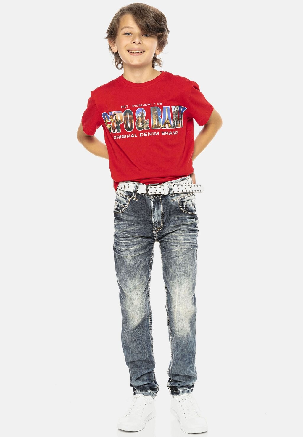 

Джинсы Straight Leg Cipo & Baxx, цвет blue