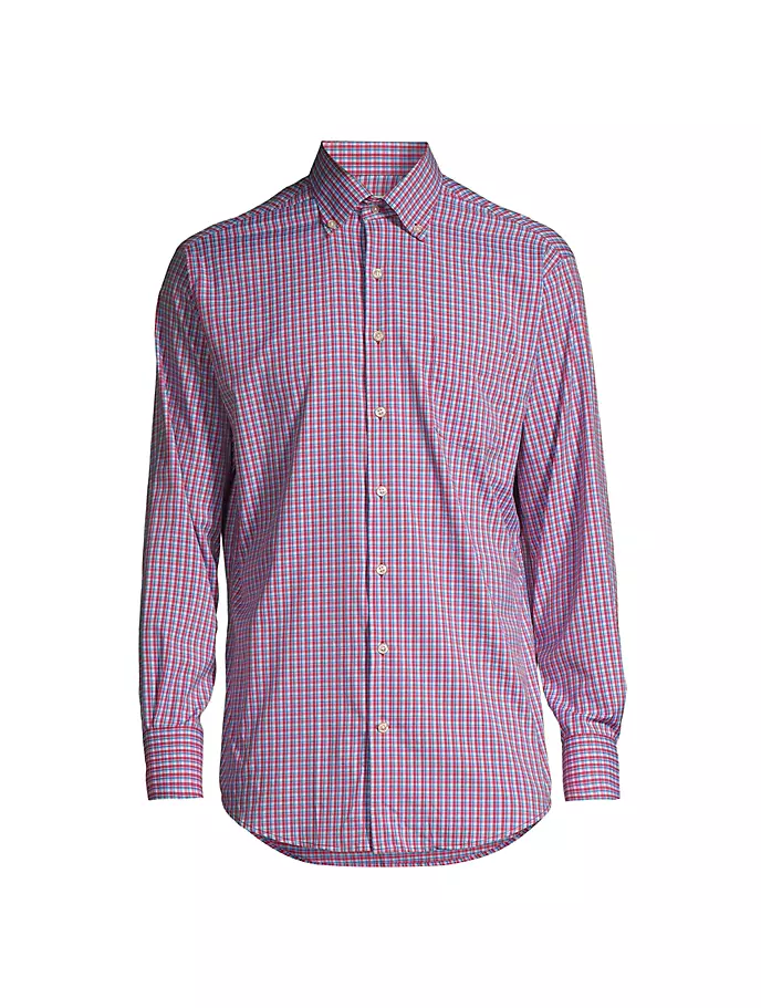 

Спортивная рубашка из твила Crown Ashbury Performance Peter Millar, цвет radish
