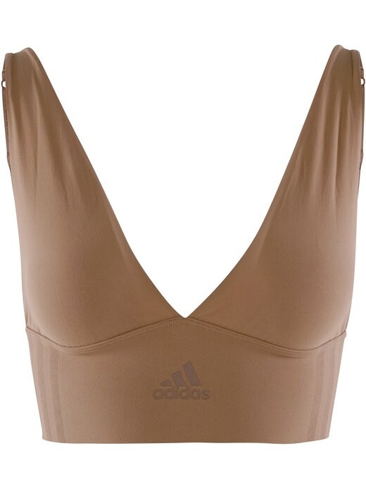 

Удлиненный бюстгальтер без косточек Adidas Sportswear, коричневый