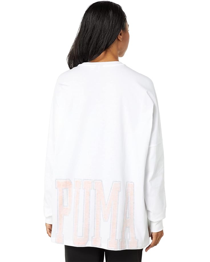 

Футболка с длинным рукавом PUMA High Court Justice Long Sleeve Tee, цвет Puma White