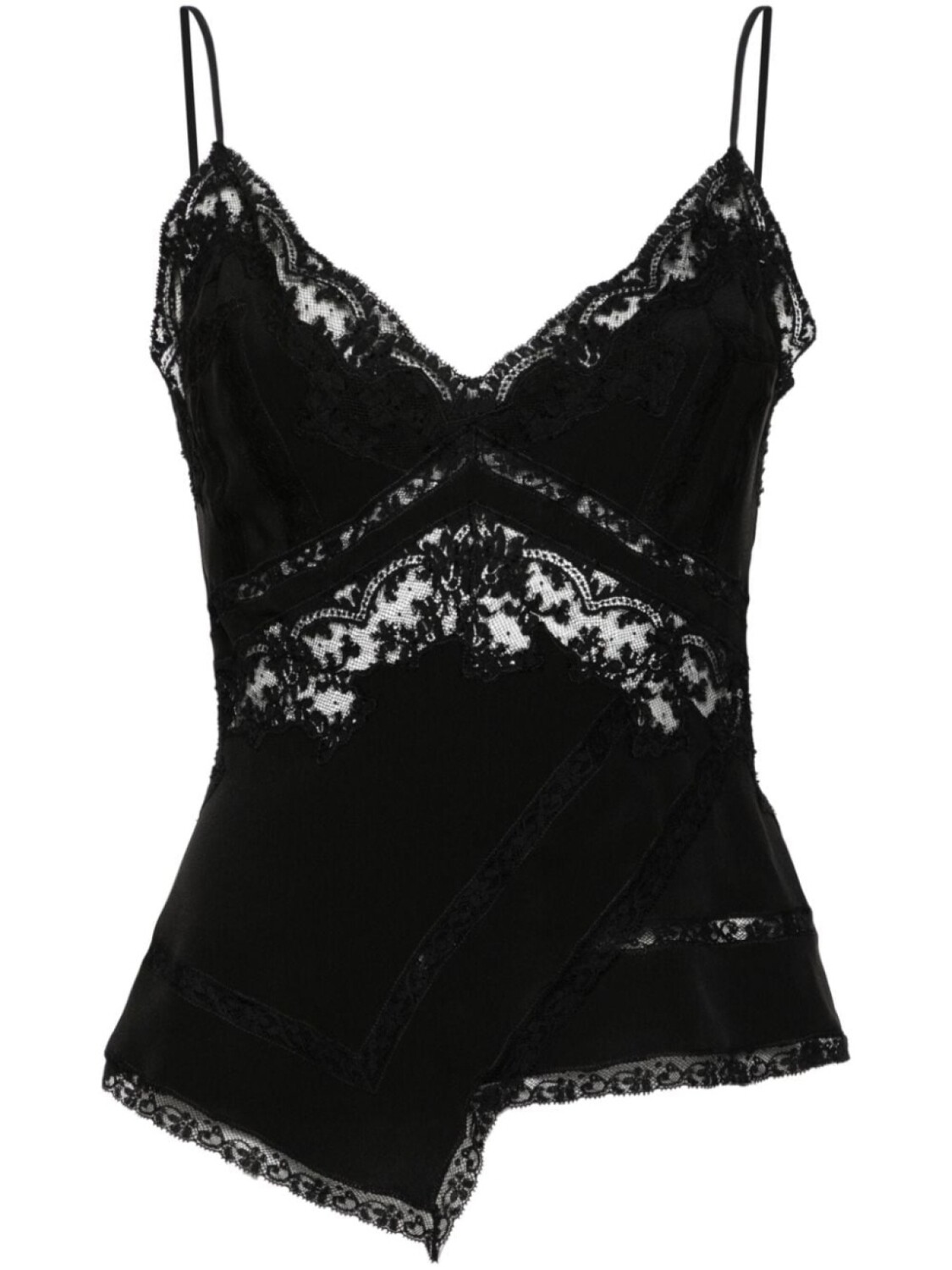 

Ermanno Scervino топ с кружевом, черный