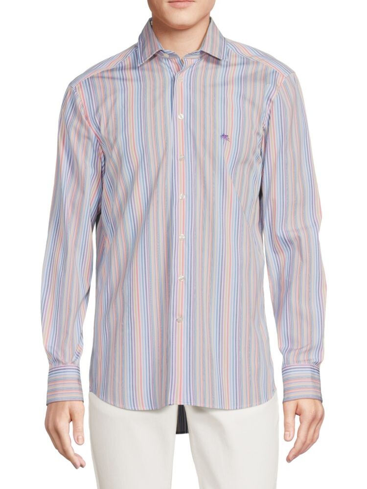 

Полосатая рубашка на пуговицах Etro, цвет Blue Multi