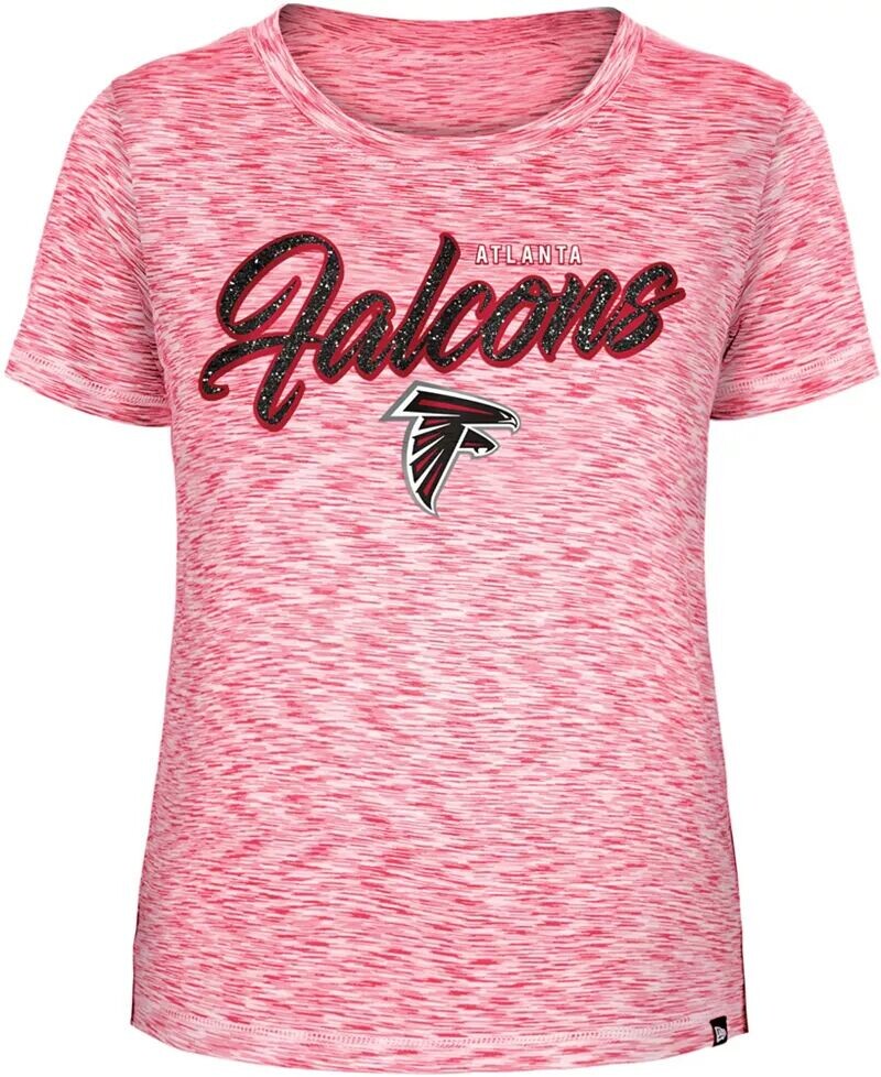 

Женская черная футболка с блестками New Era Atlanta Falcons Space Dye