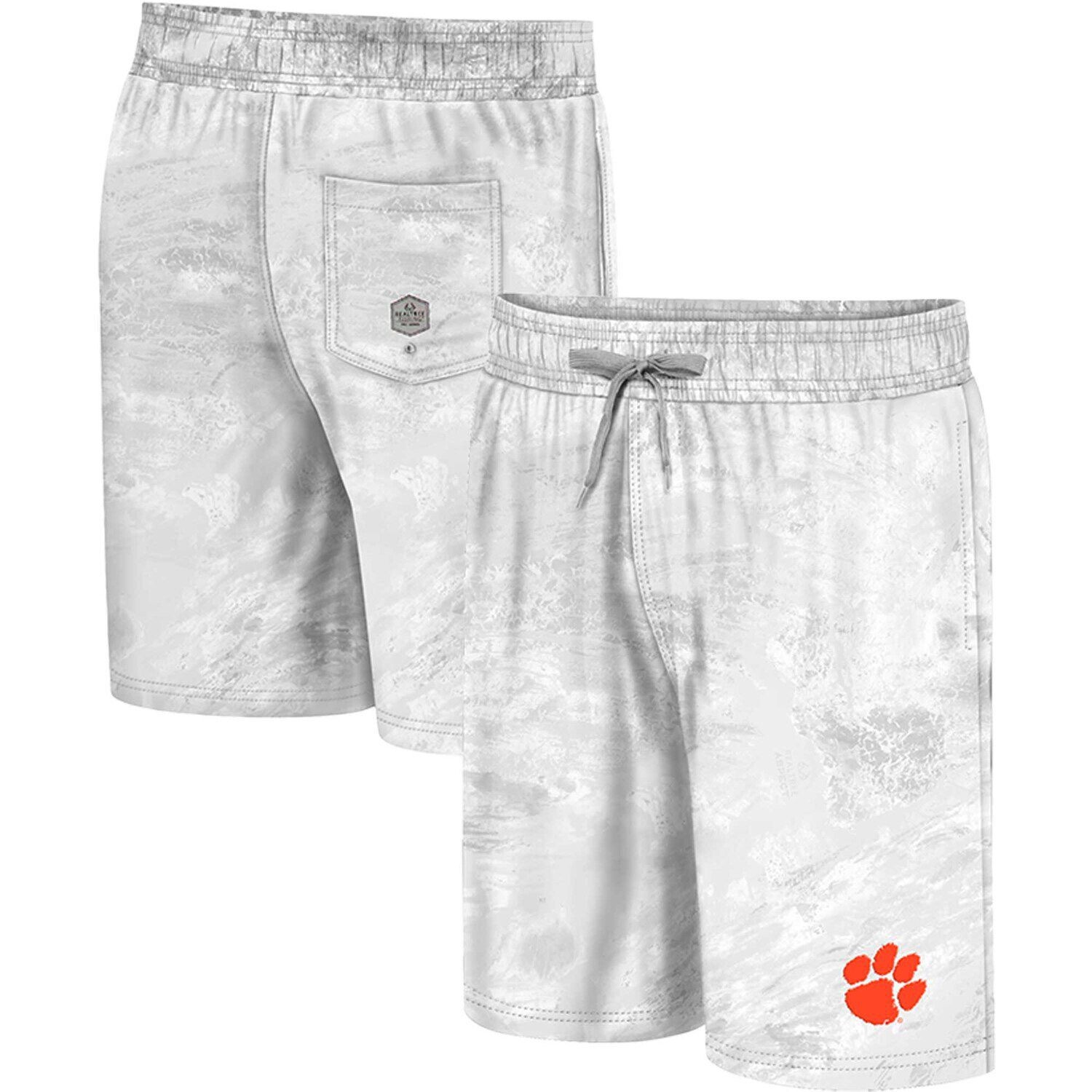 

Мужские белые шорты для плавания Clemson Tigers Realtree Aspect Ohana Colosseum
