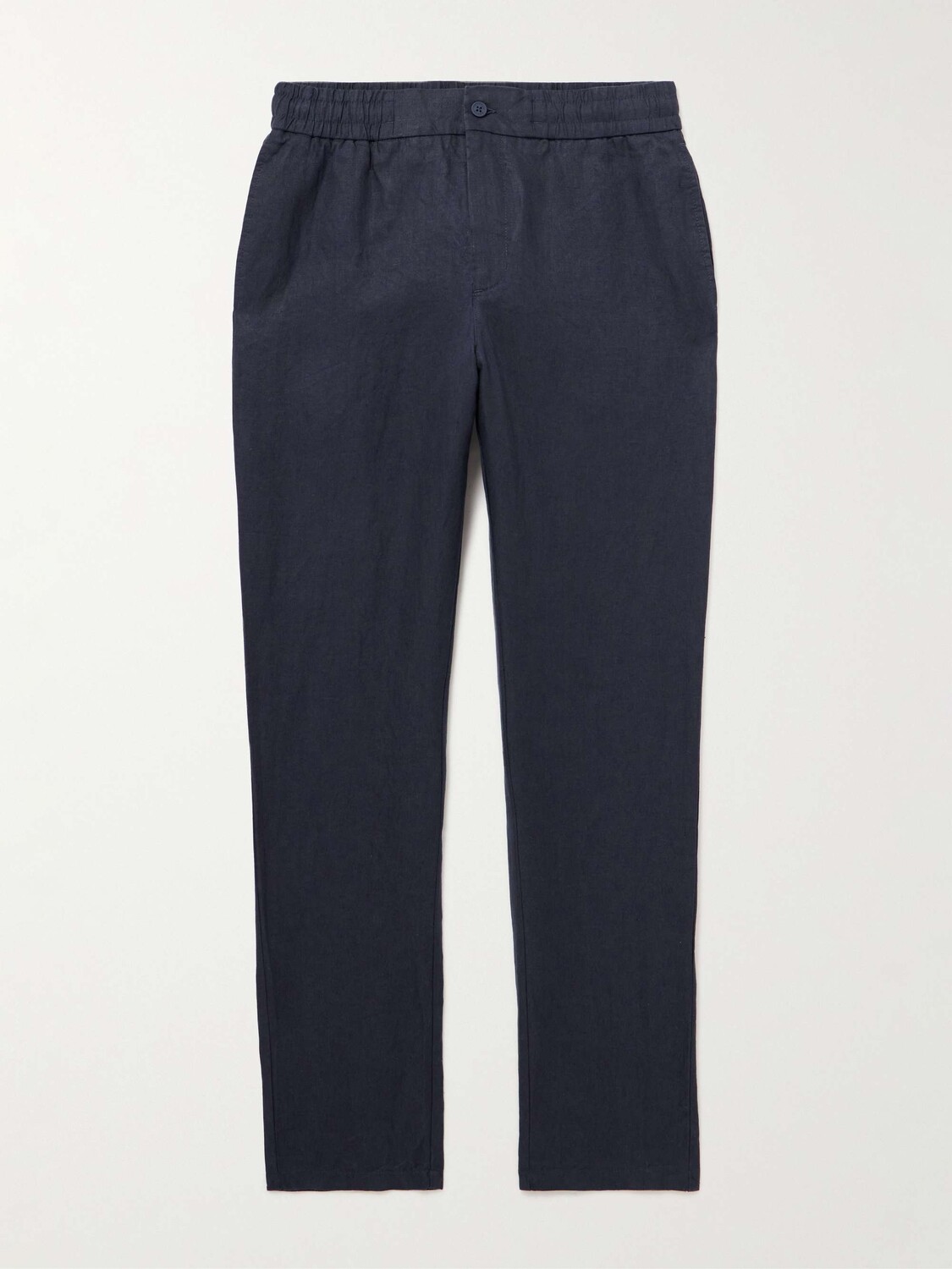 

Брюки Cornell Slim-Fit прямого кроя из выстиранного льна ORLEBAR BROWN, нави, Серый
