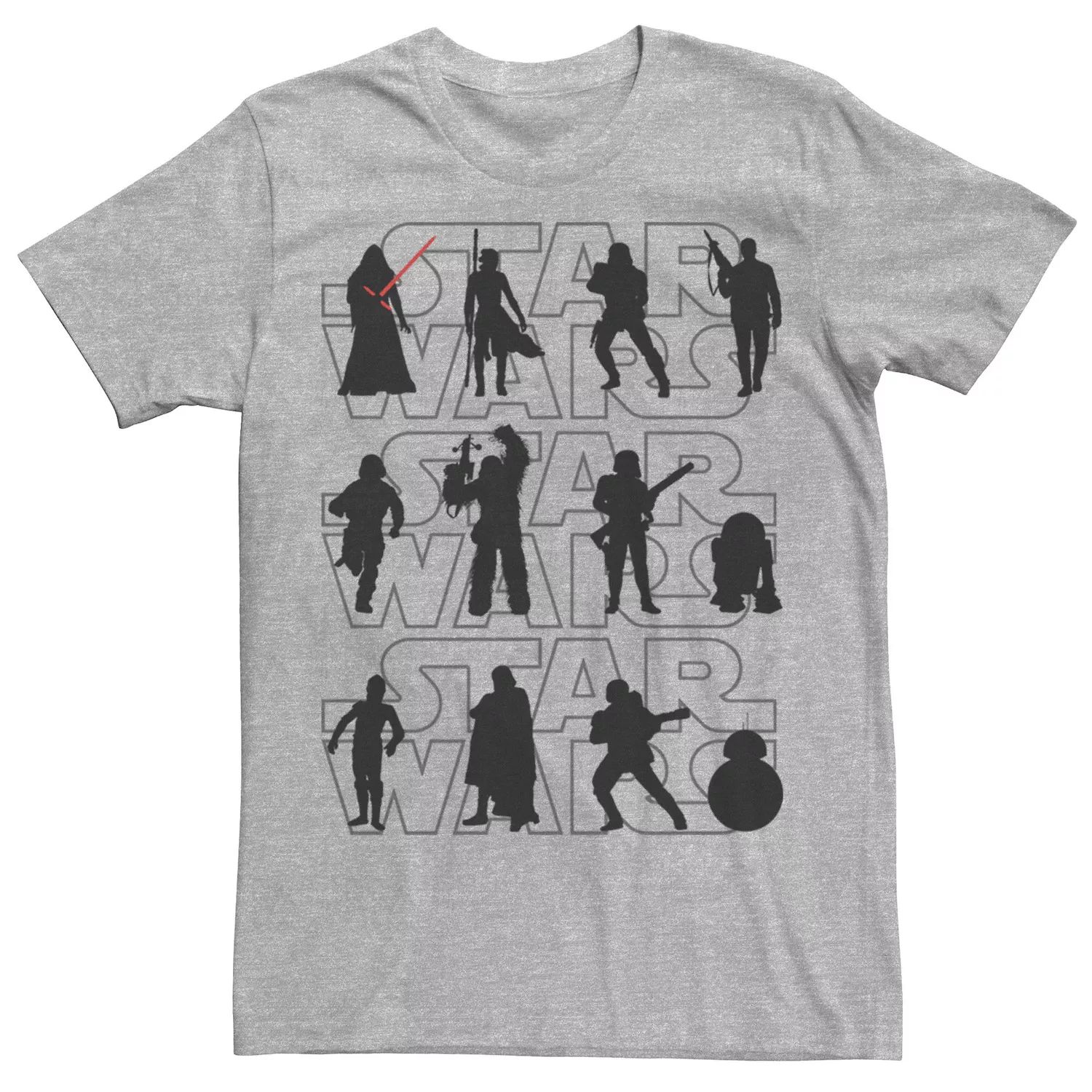 цена Мужская футболка с силуэтом «Звездные войны» Star Wars