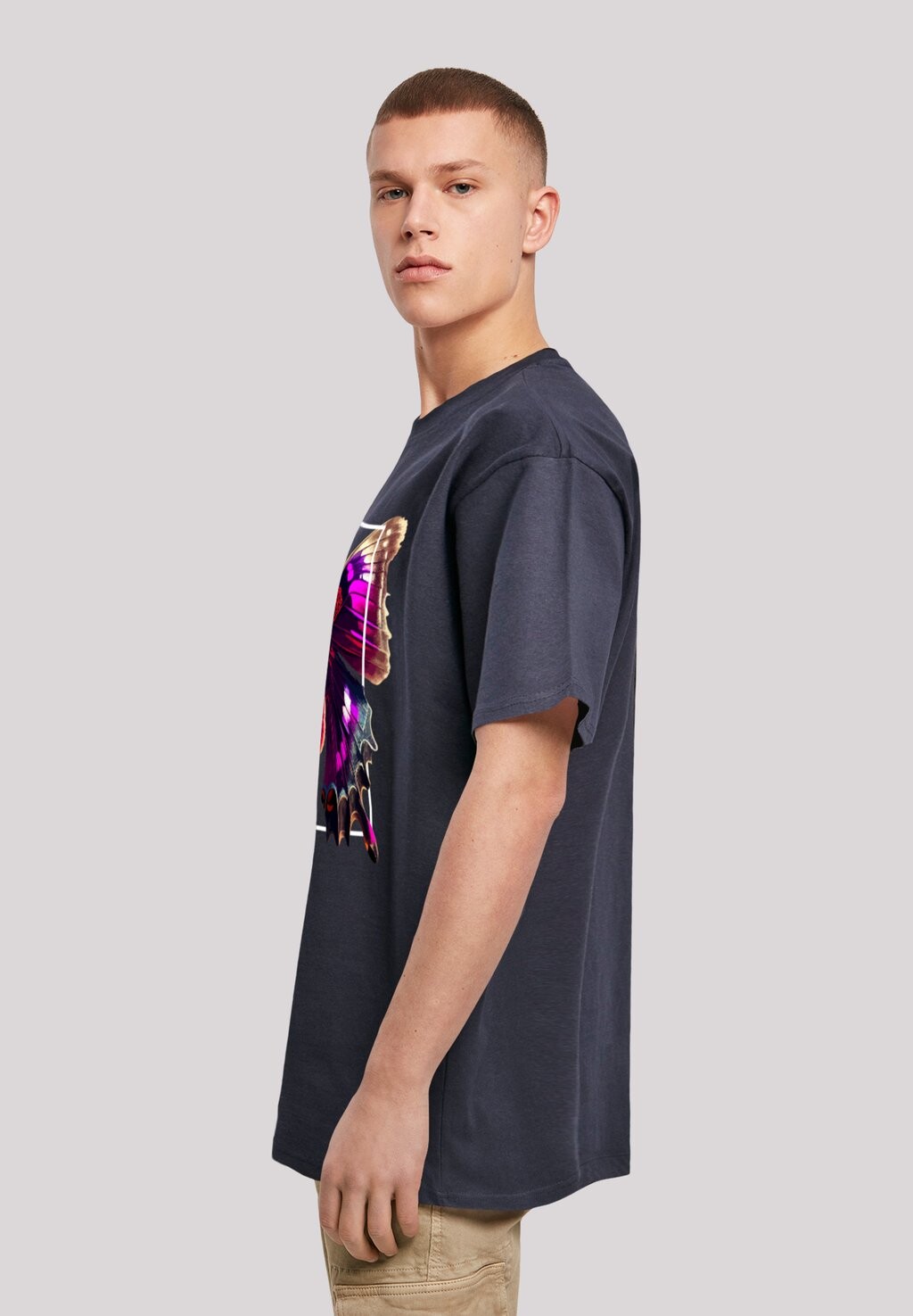 

Футболка с принтом OVERSIZE F4NT4STIC, синий