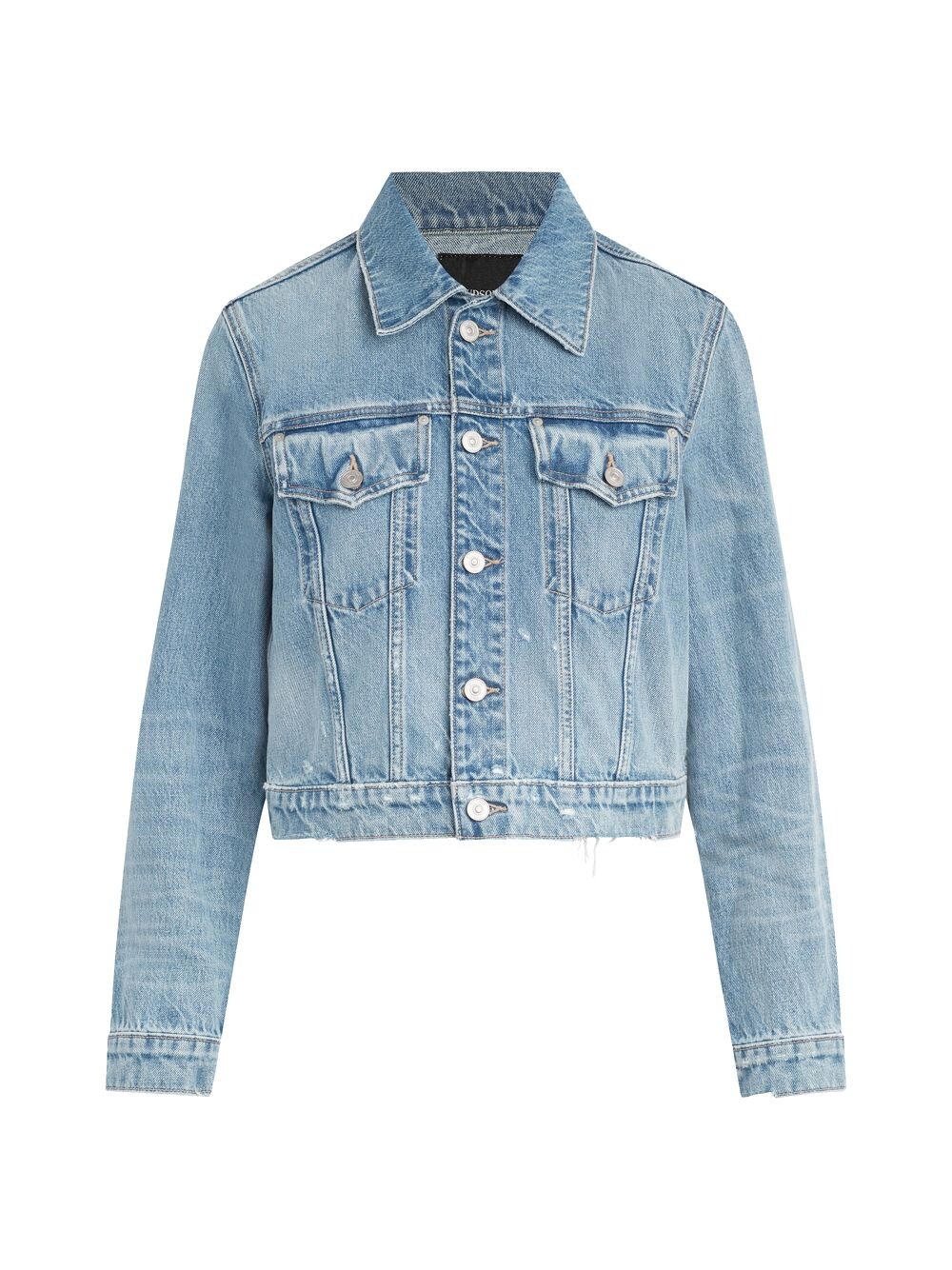 

Укороченная джинсовая куртка Trucker Hudson Jeans, винтаж, Серый