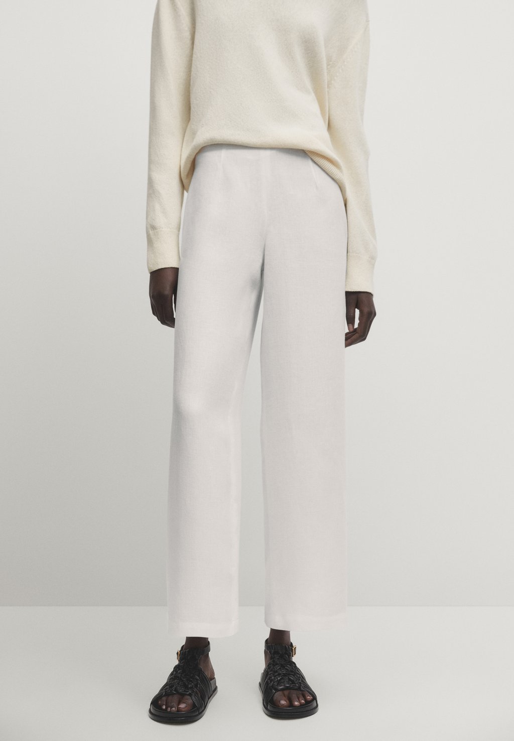 

Брюки Massimo Dutti, цвет white