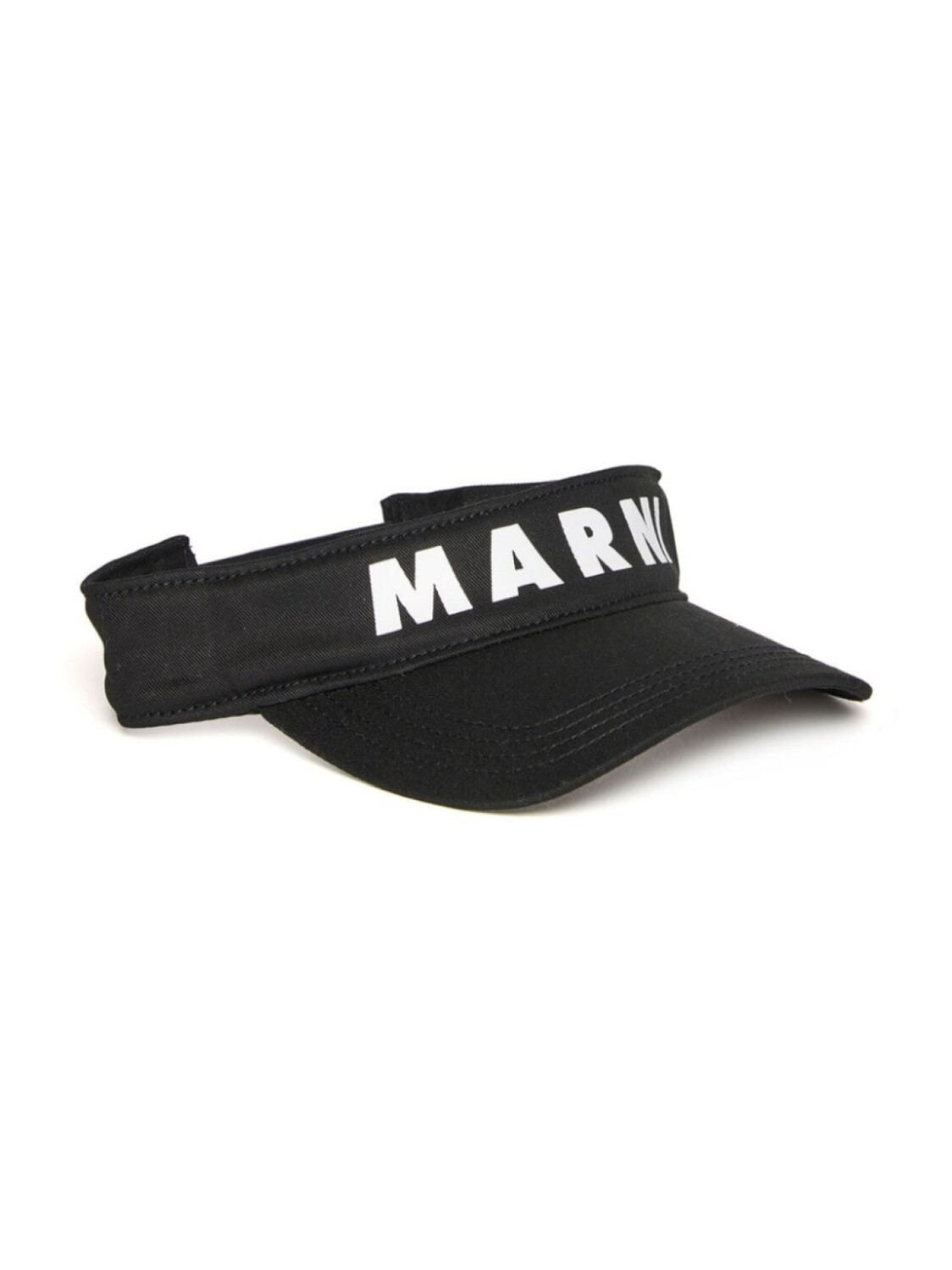 

Marni габардиновый козырек с логотипом, черный
